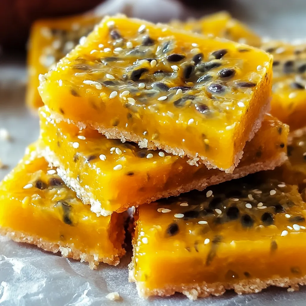 A stack of yellow and brown cookies.