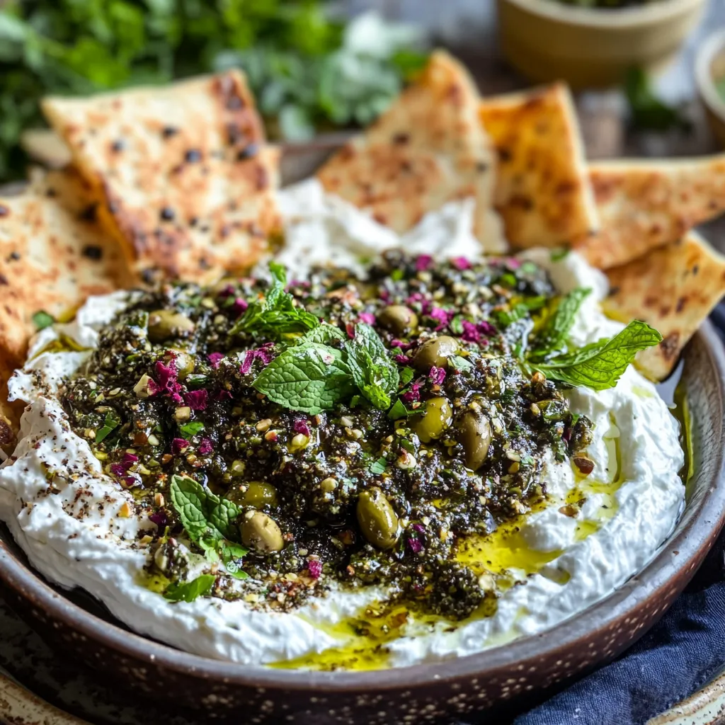 A bowl of hummus with pita chips.