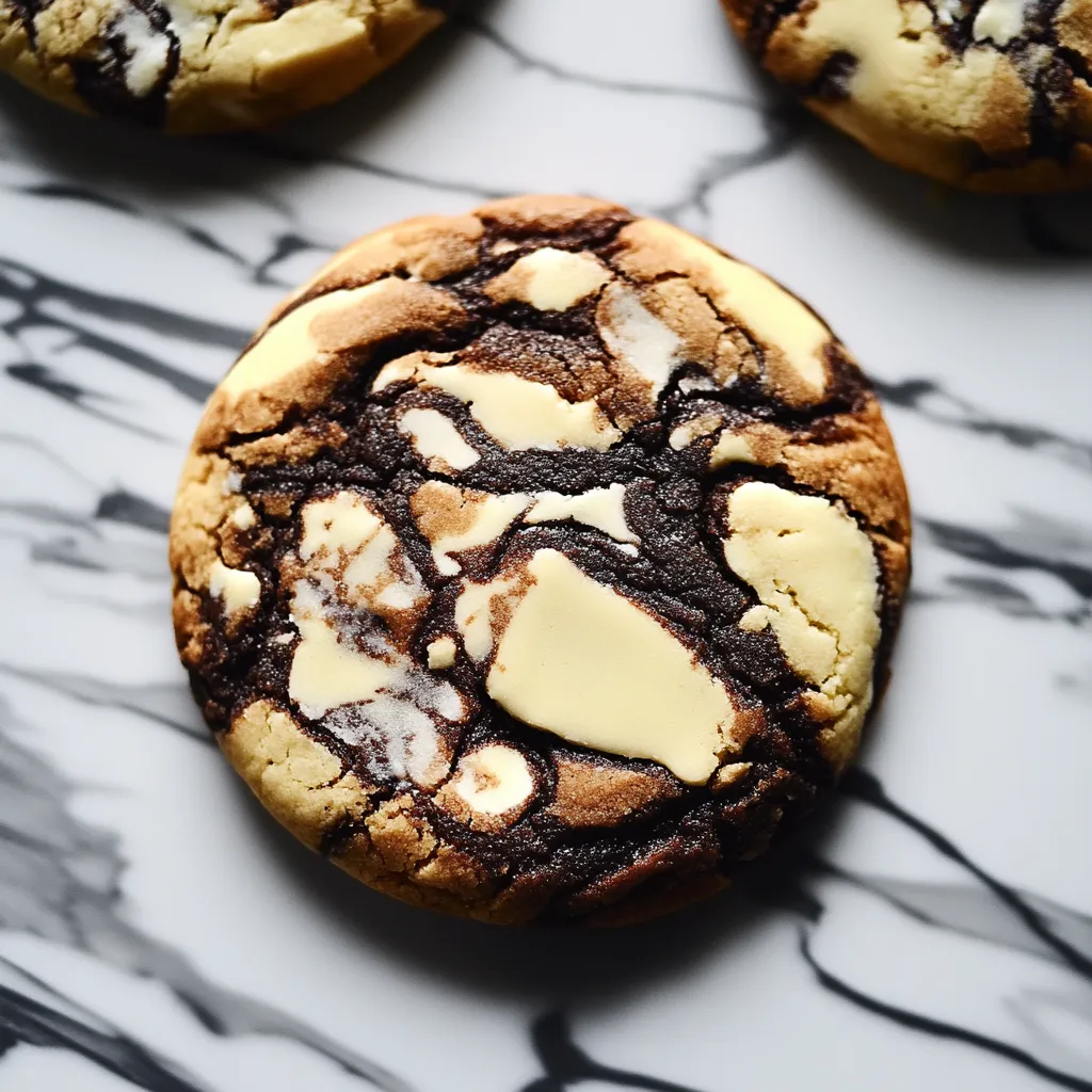 A chocolate chip cookie with white icing.