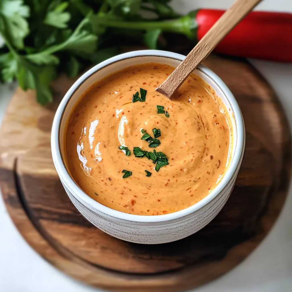 A bowl of soup with a spoon in it.