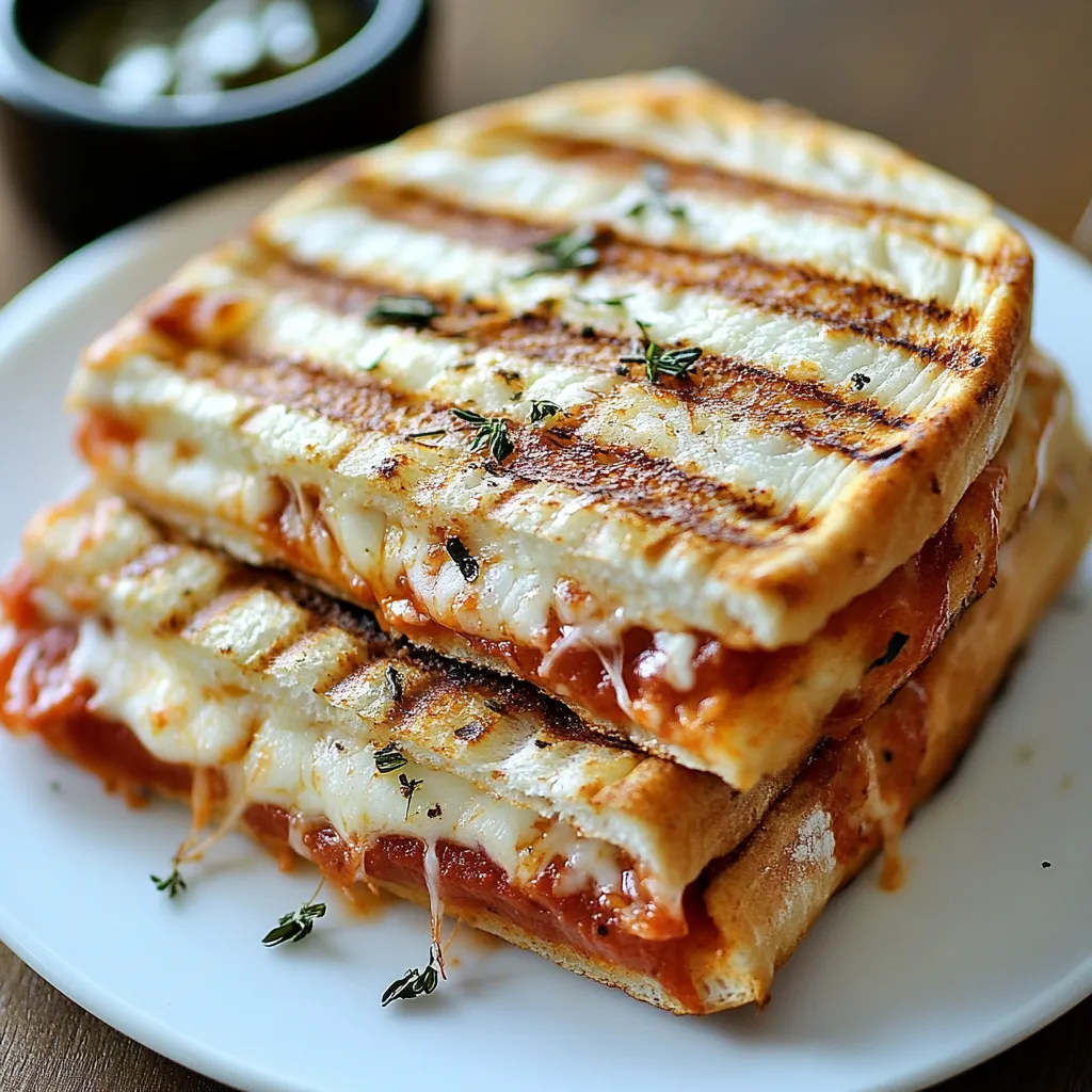 A stack of grilled cheese sandwiches.