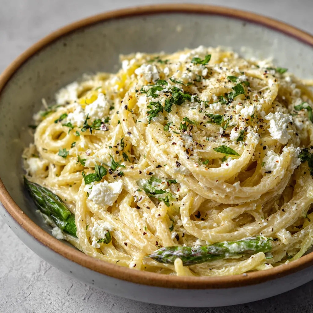 A bowl of pasta with cheese and green vegetables.