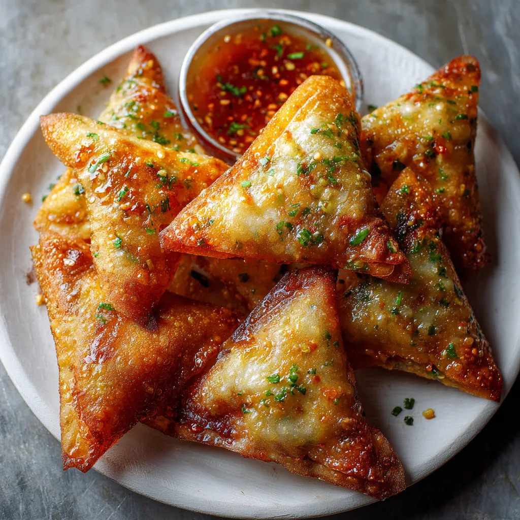 A plate of food with a sauce on it.