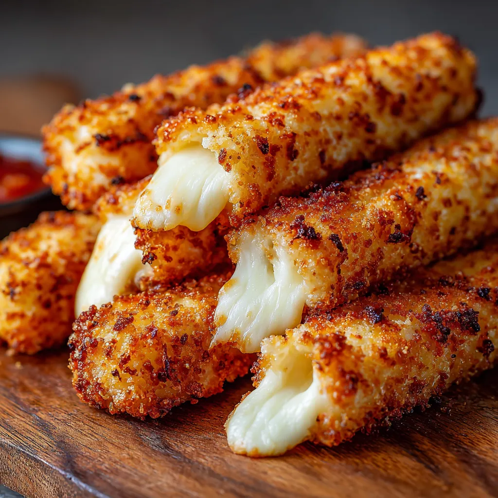 A plate of cheese sticks.