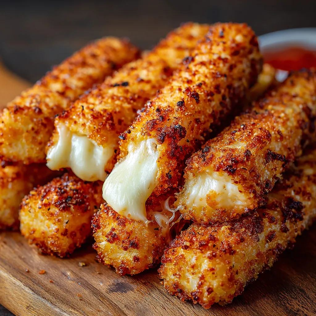 A plate of grilled cheese sticks.