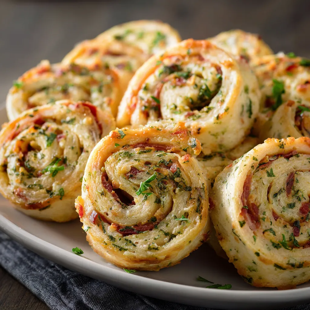 A plate of food with a green topping.