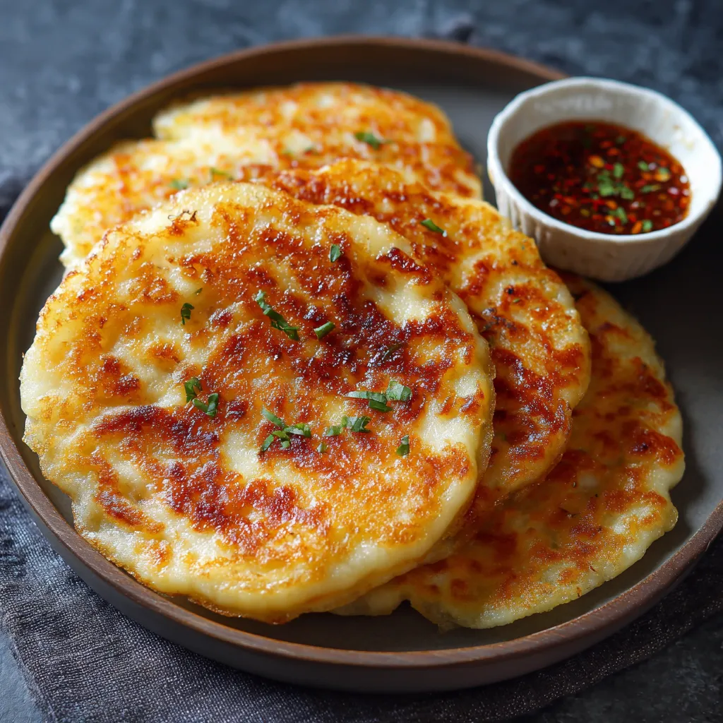 A plate of pizza with sauce on the side.