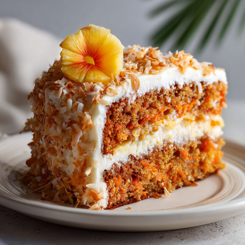 A slice of cake with a flower on top.