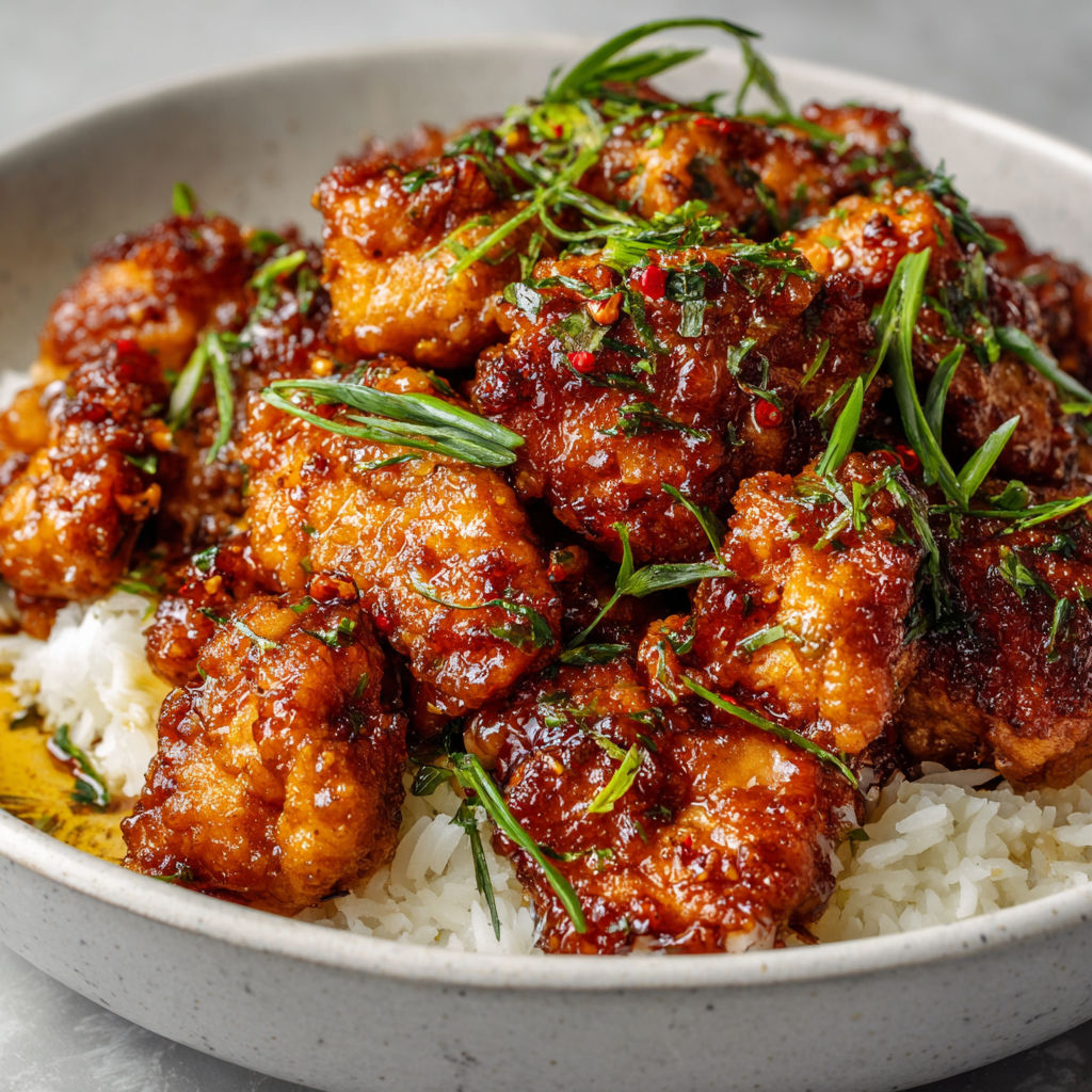 A bowl of food with rice and meat.