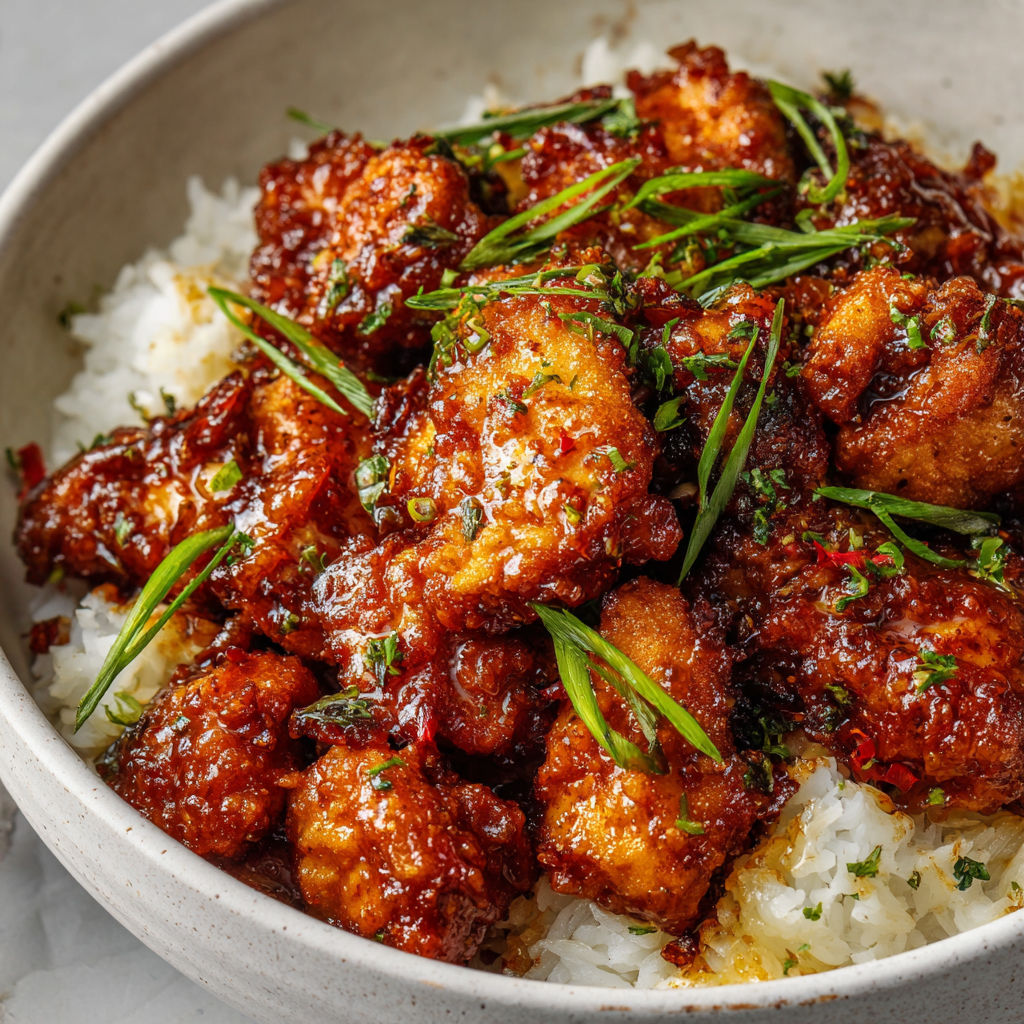 A bowl of chicken and rice.