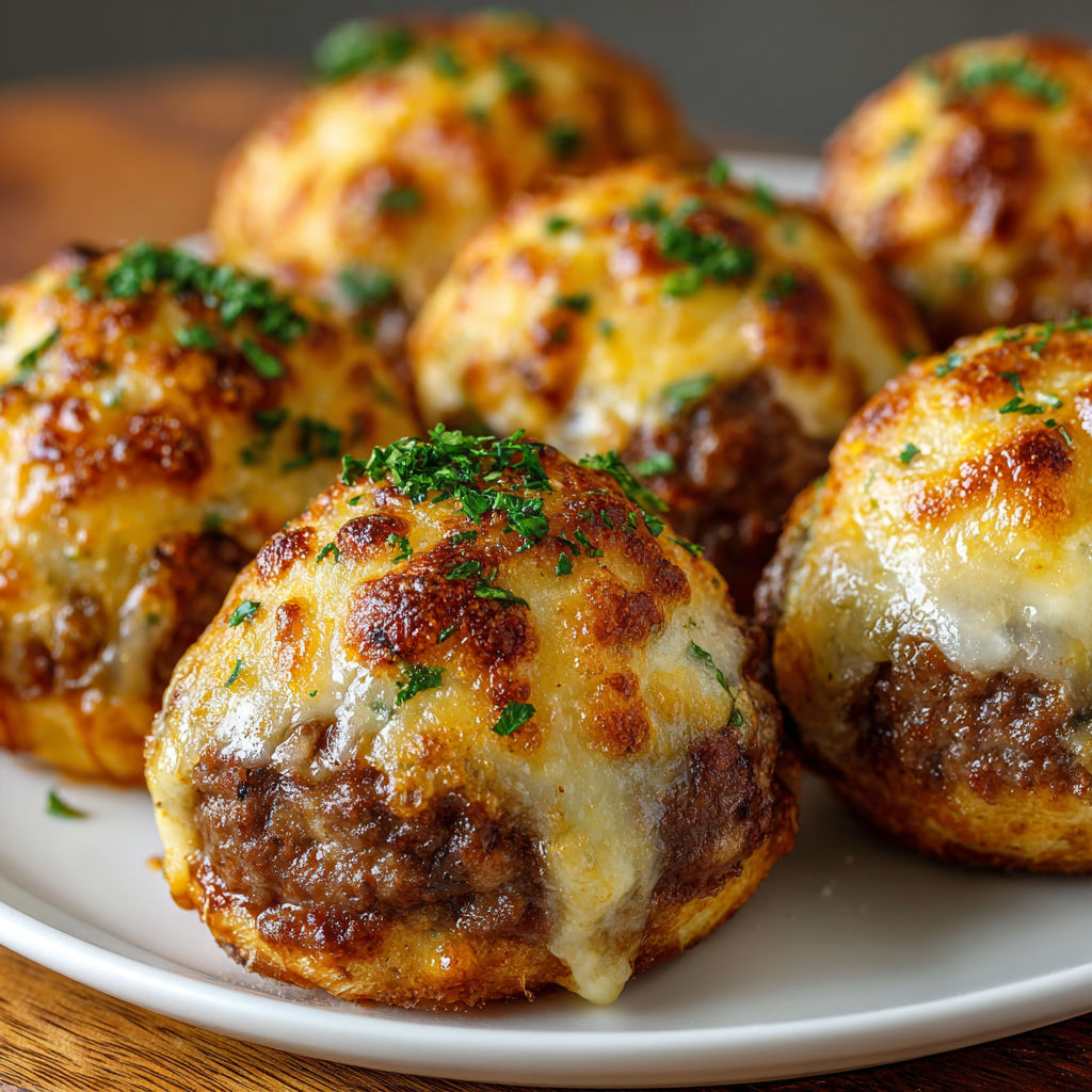 A plate of cheese and herb filled muffins.