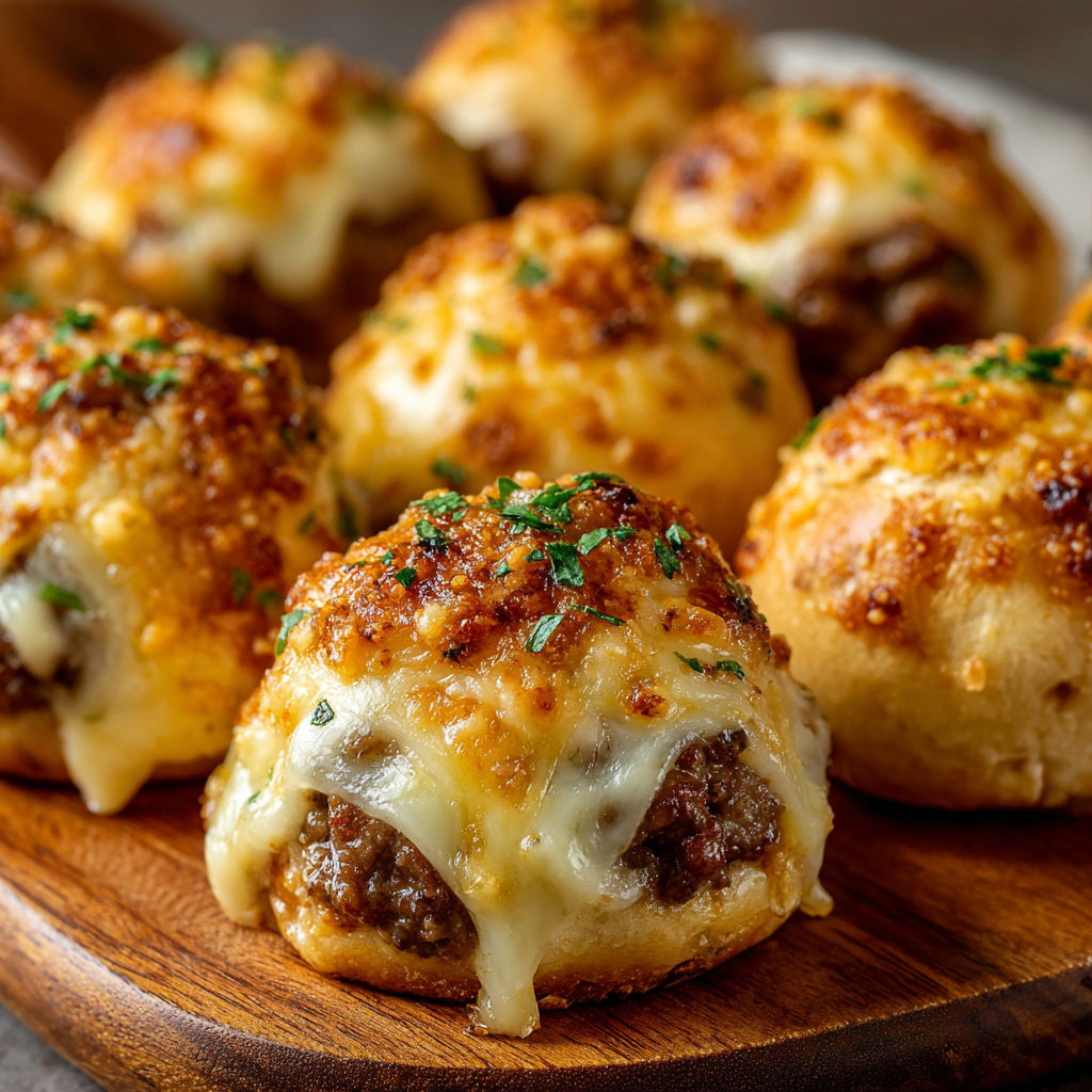 A plate of cheese and meat filled pastries.