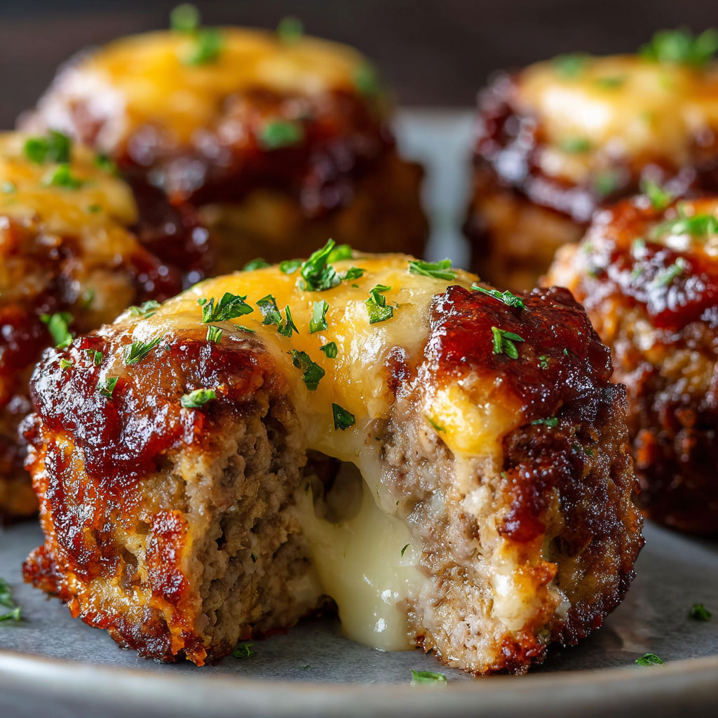 A plate of meatballs with cheese on top.