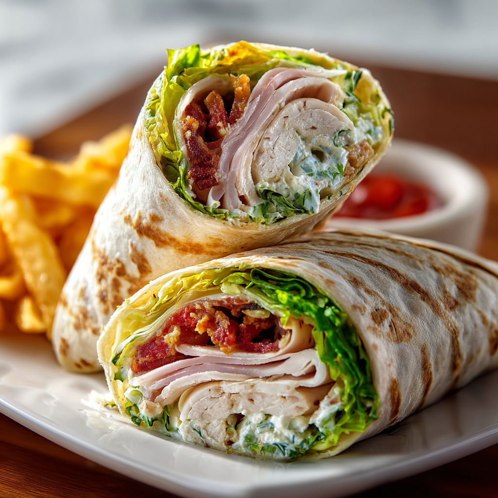 A sandwich with lettuce and bacon on a plate.