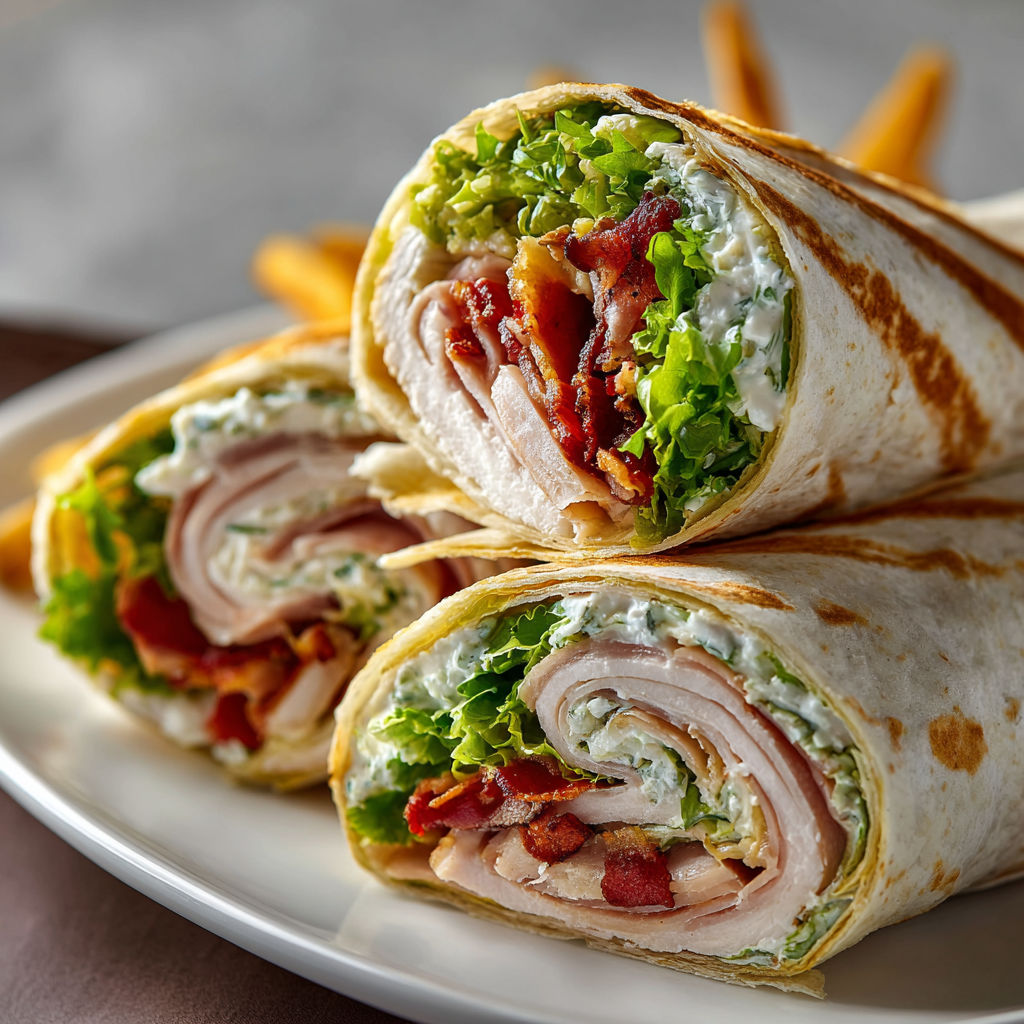 A sandwich with lettuce and bacon.