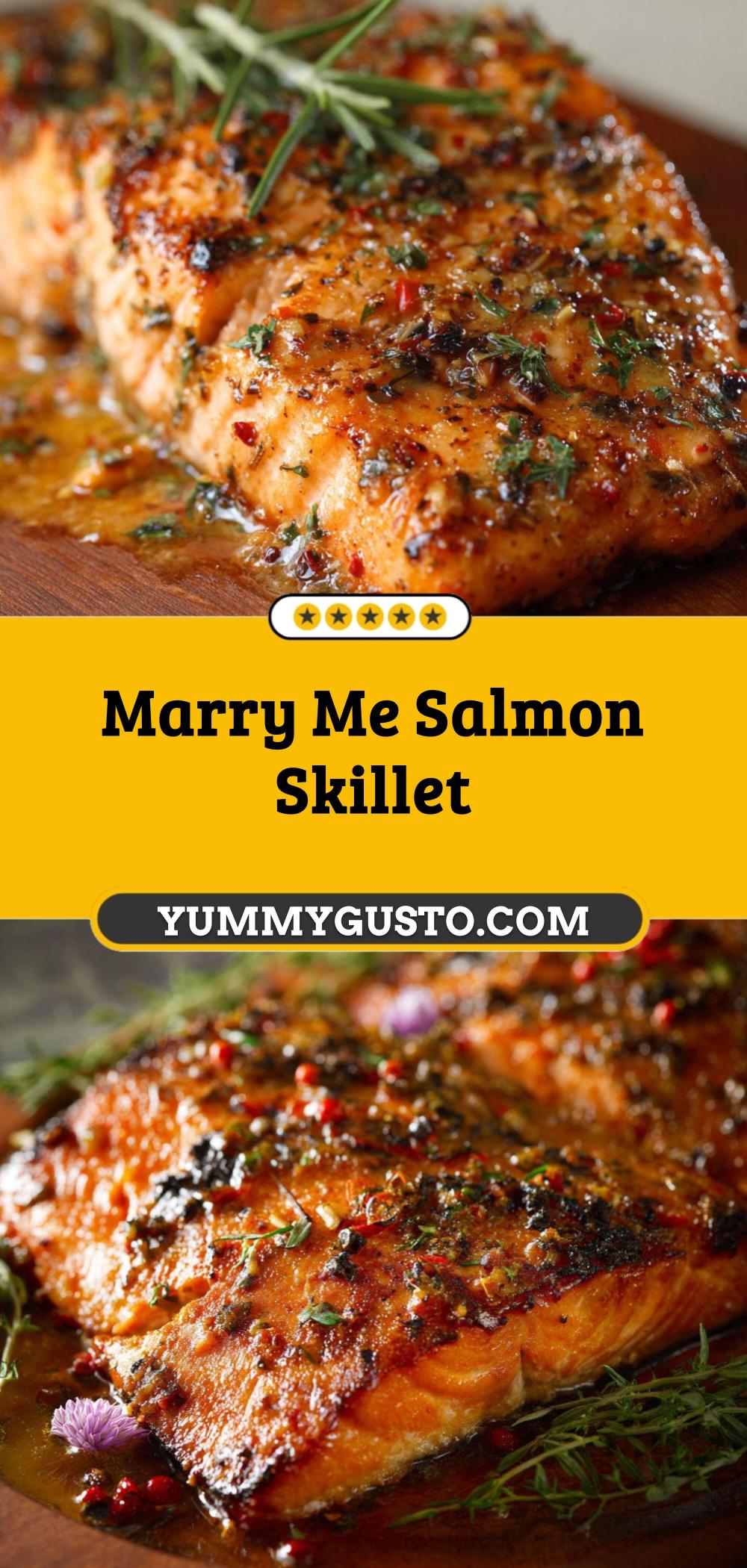Marry Me Salmon with Creamy Sun-Dried Tomato Sauce - Yummy Gusto