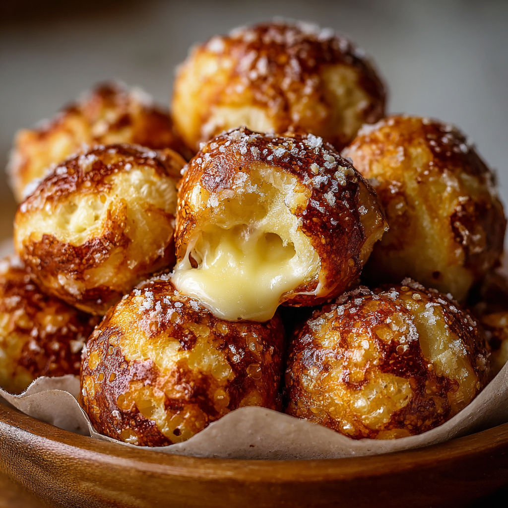 A bowl of cheese filled pastries.