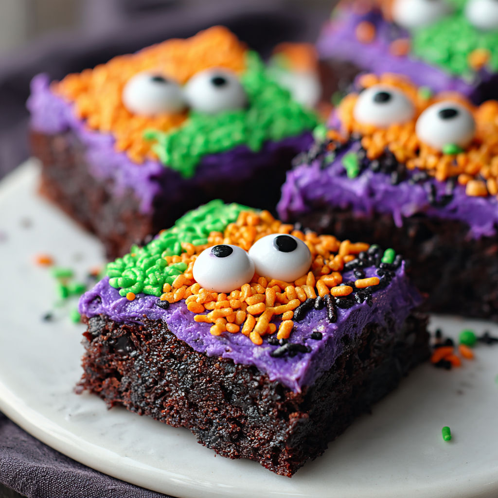 A plate with a piece of cake that has a face on it.