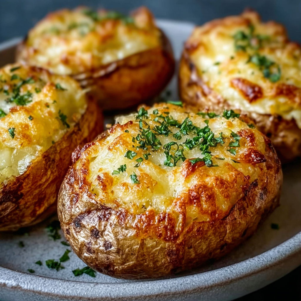 A plate of food with cheese and herbs on top.