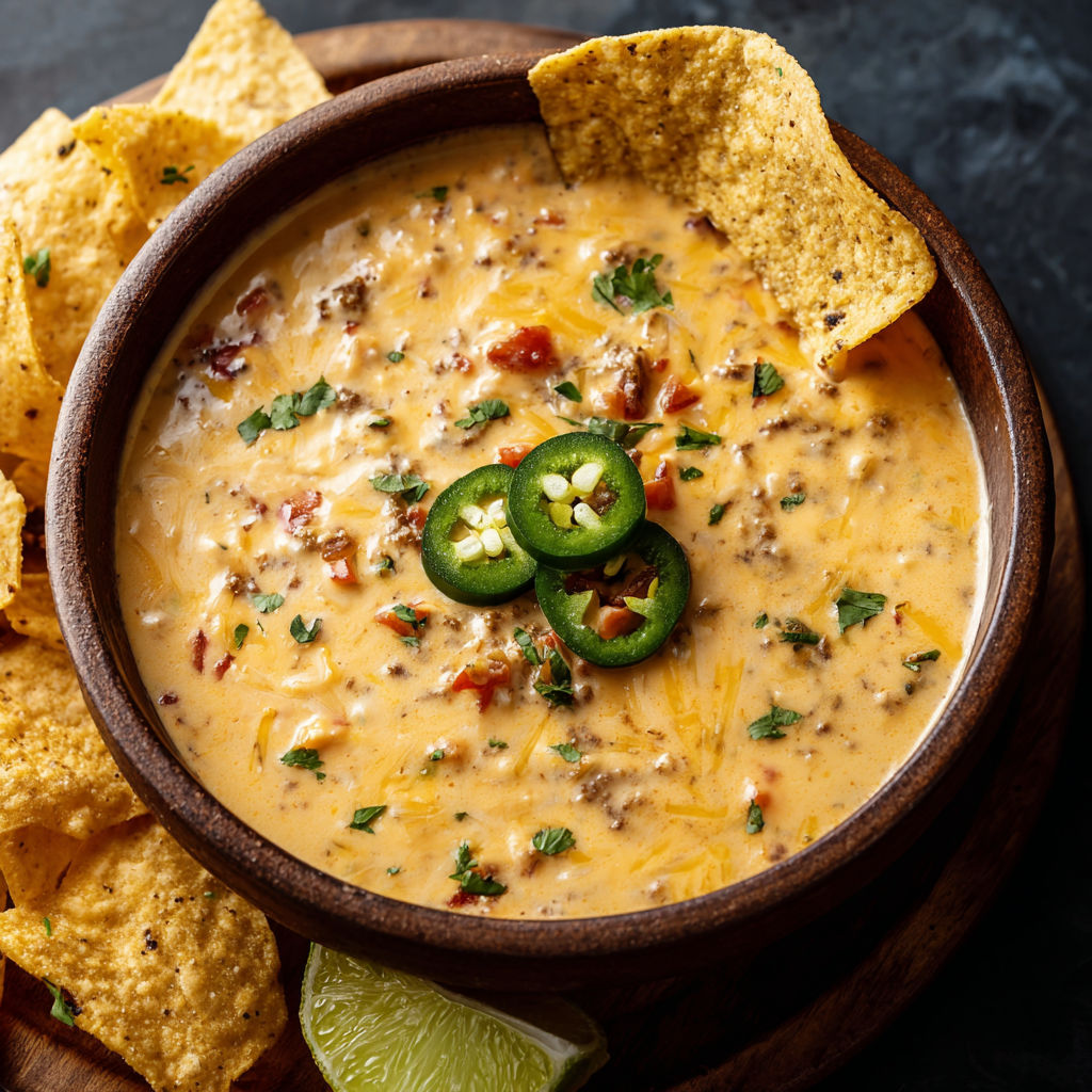 A bowl of chili with jalapenos on top.