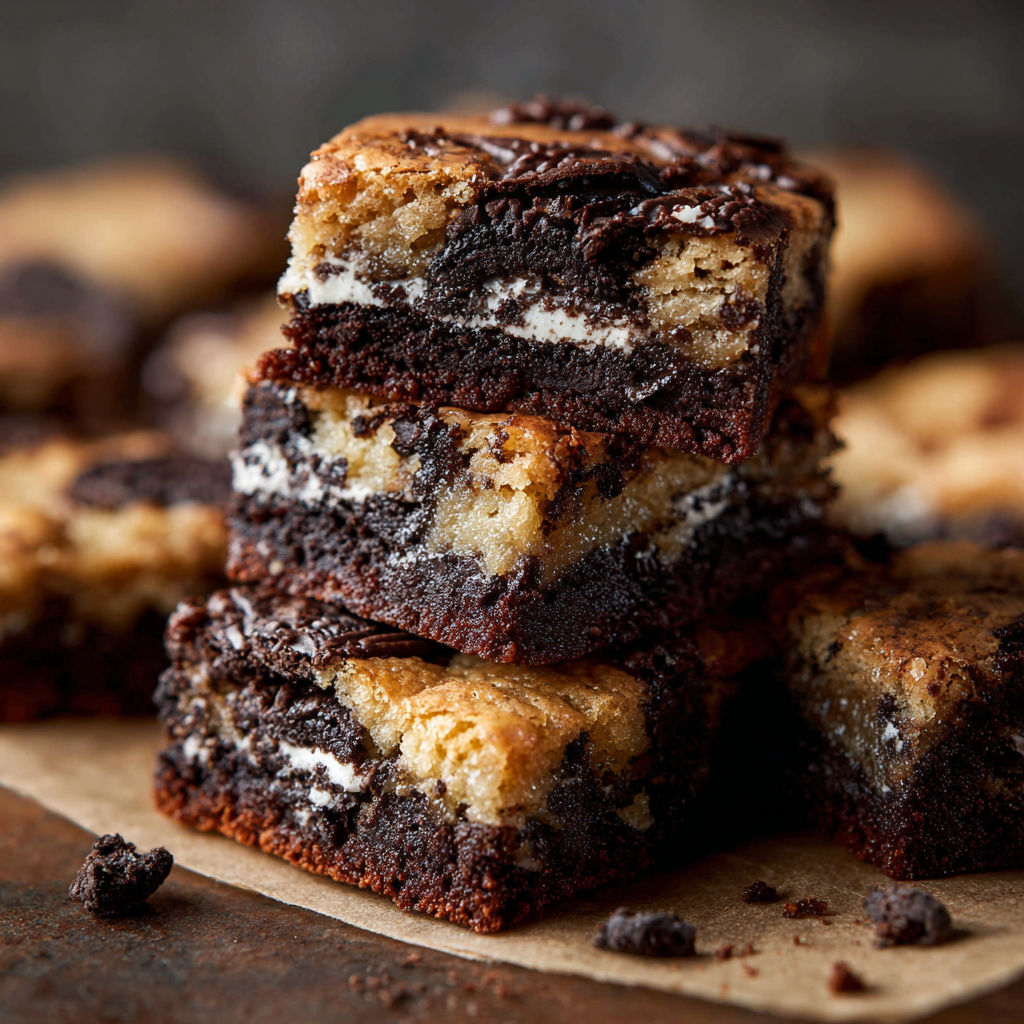 A stack of Oreo Brookies.