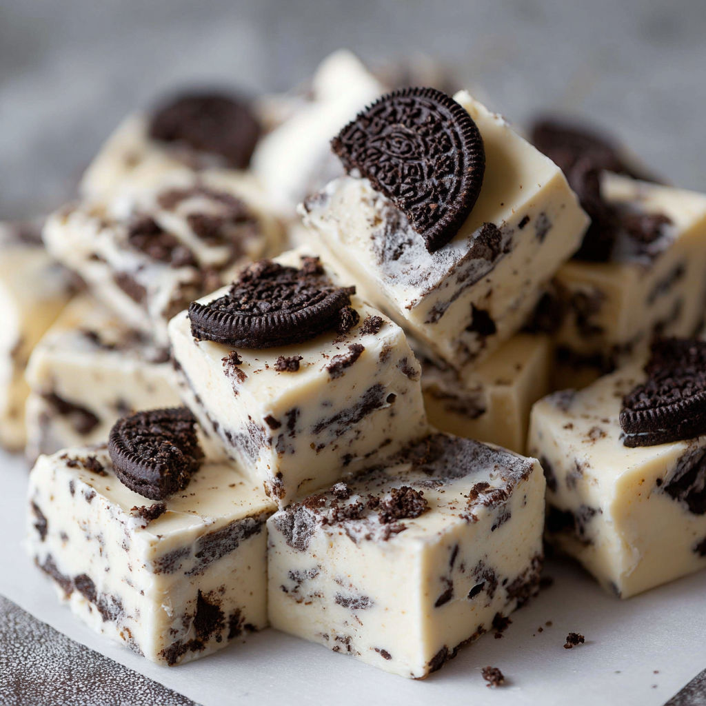 A stack of chocolate and vanilla ice cream bars.