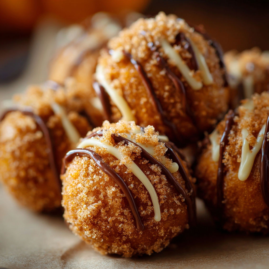 A plate of doughnuts with chocolate and white icing.