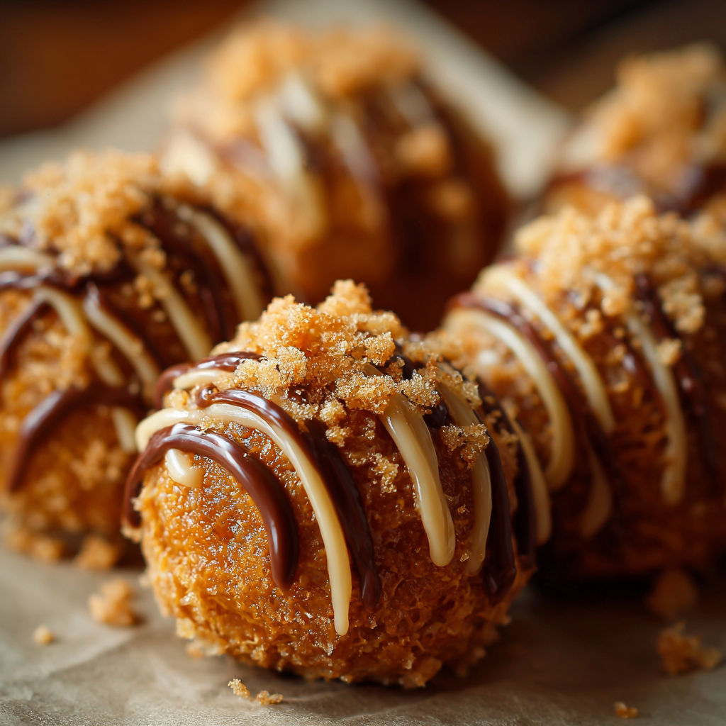 A plate of doughnuts with chocolate and sprinkles.