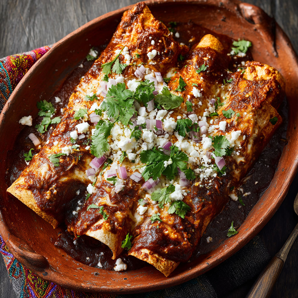A bowl of food with onions and cheese.