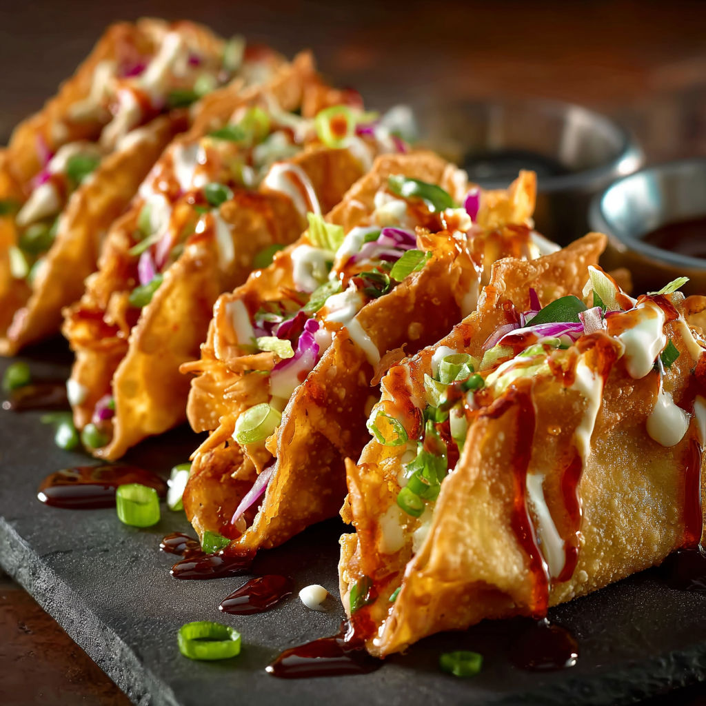 A plate of food with sauce on it.