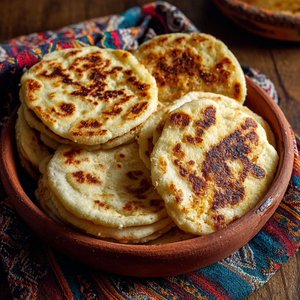A bowl of pita bread.