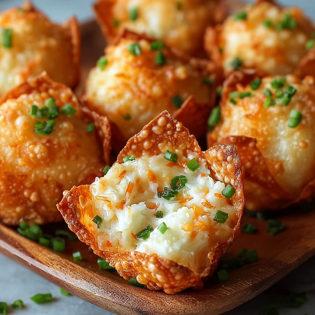 A plate of crab rangoon bombs.