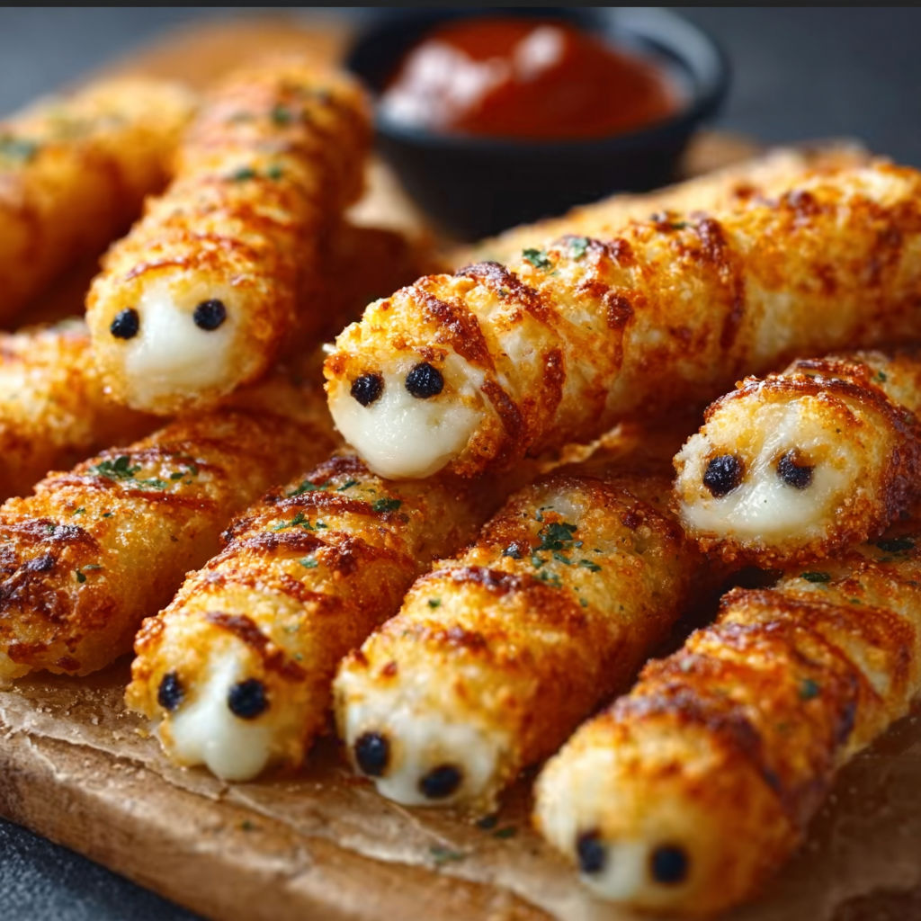 Mummy Mozzarella Sticks.