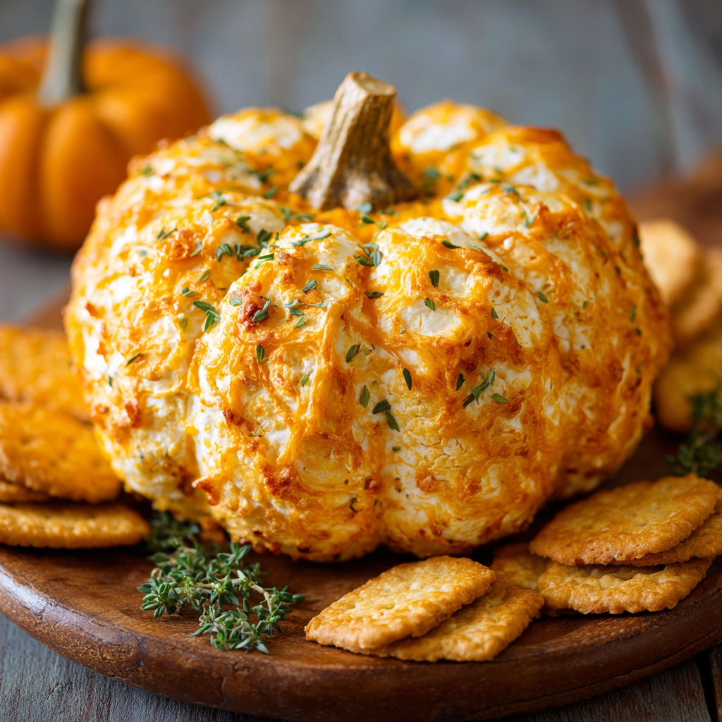 A pumpkin with cheese on top.