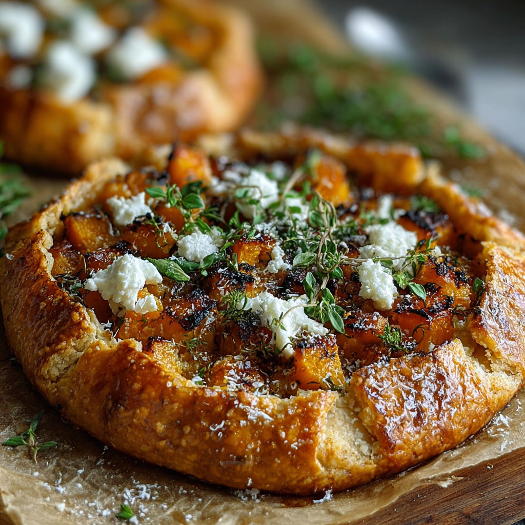 A pizza with cheese and herbs on top.