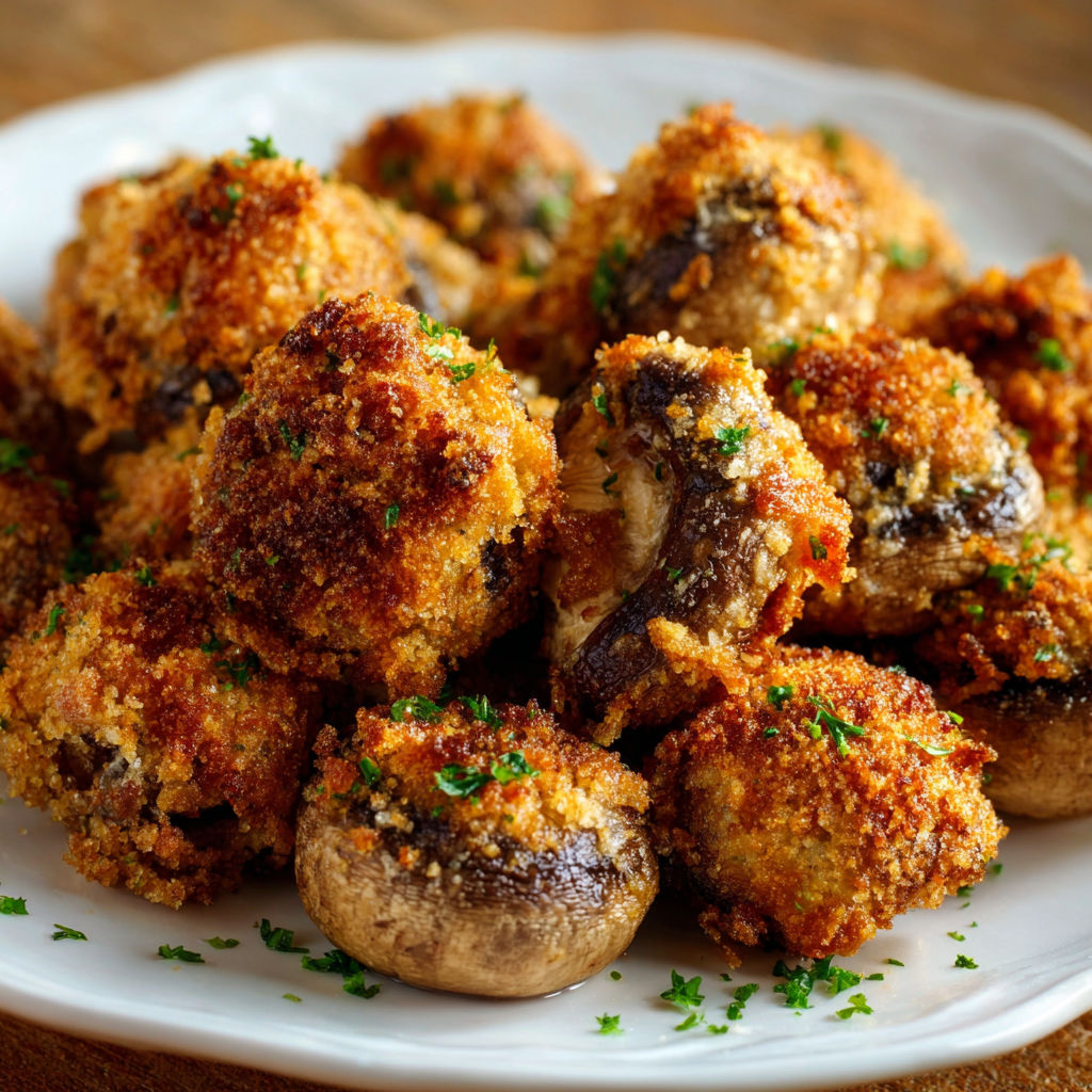 A plate of food with a green garnish.