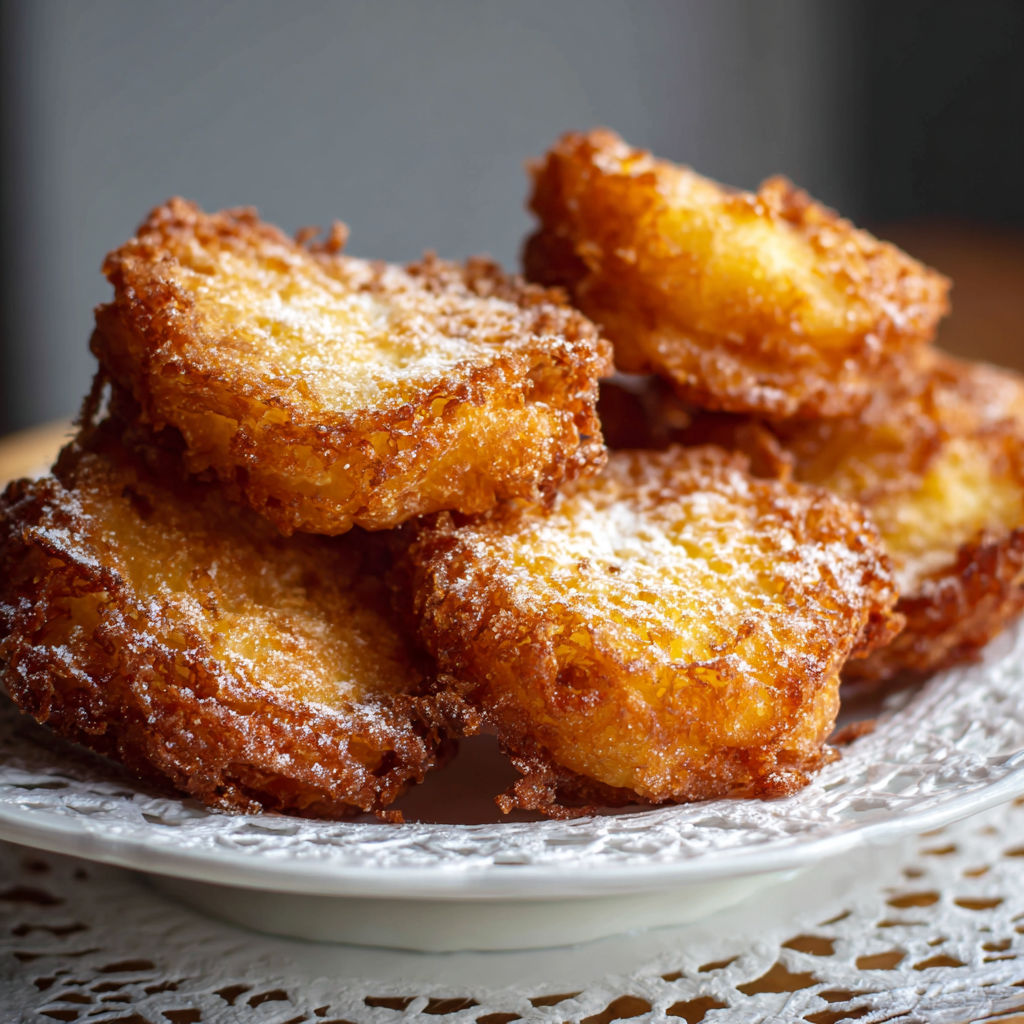 A plate of leche frita.