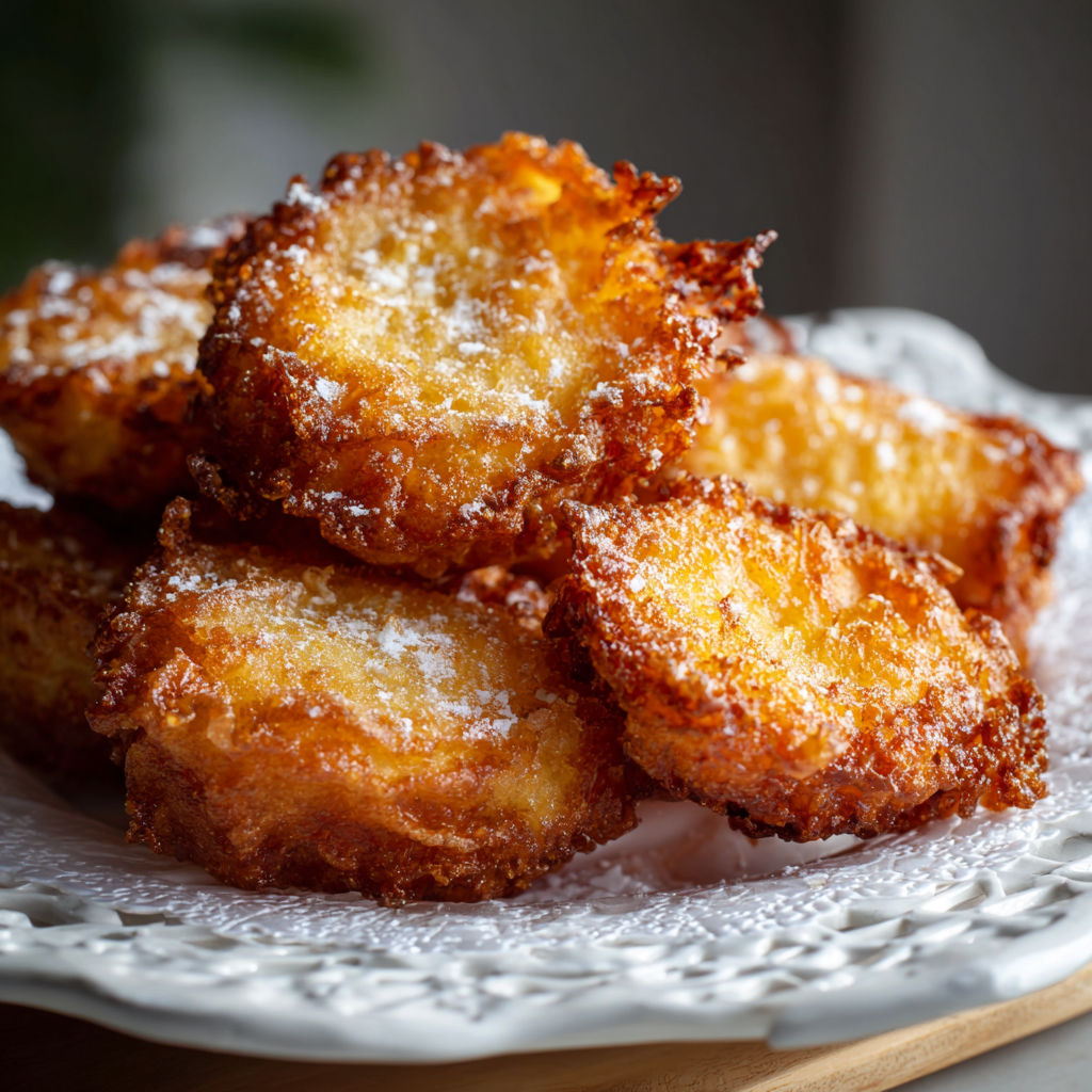 A plate of leche frita.