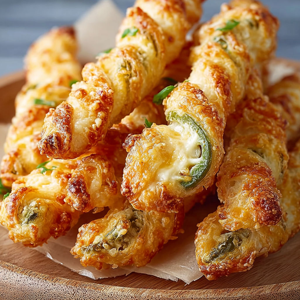 A plate of jalapeno popper twists.