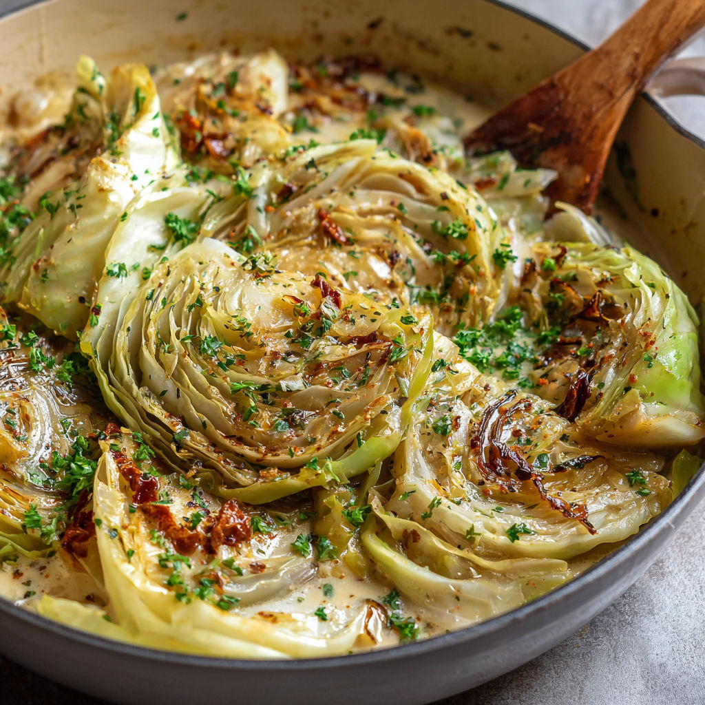 A pan of food with a wooden spoon in it.