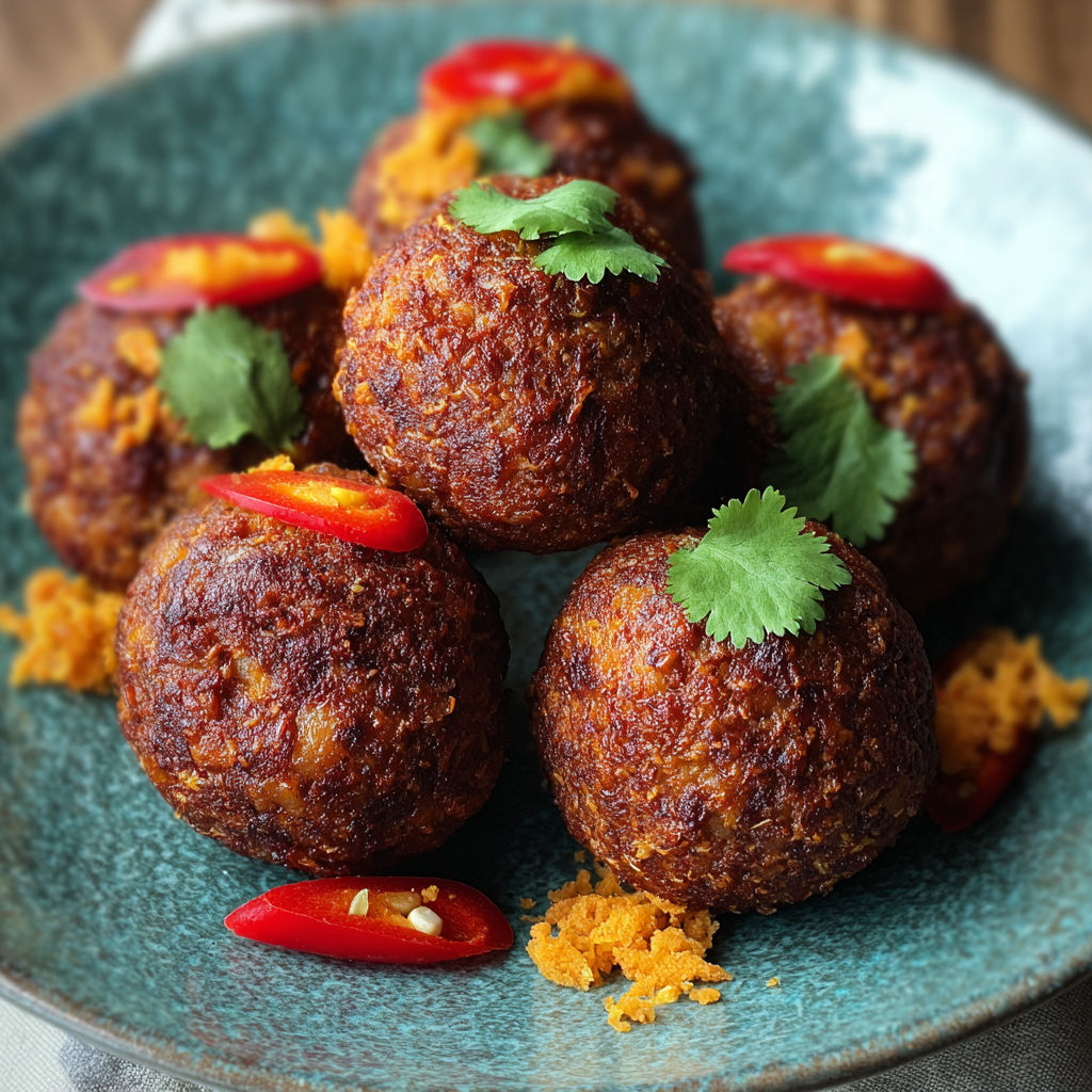 A plate of spicy Mexican donkey balls.