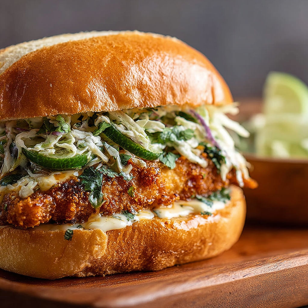 A sandwich with lettuce, tomato, and pickles.