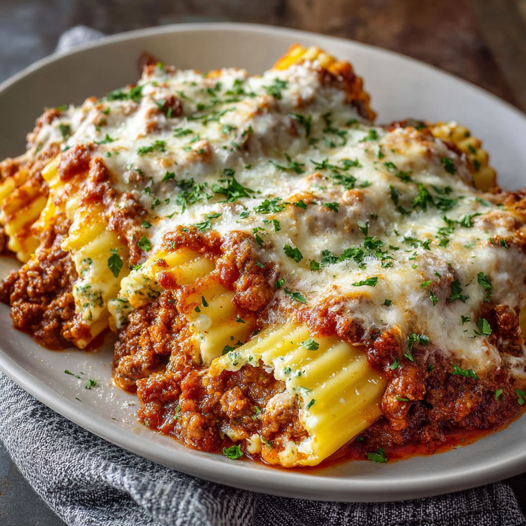 A plate of food with a meat sauce and cheese on top.