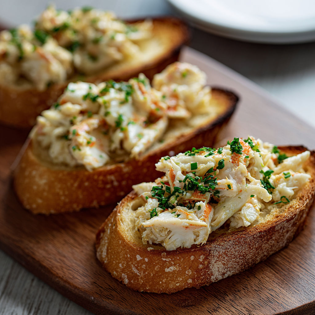 A plate of bread with a white sauce on top.