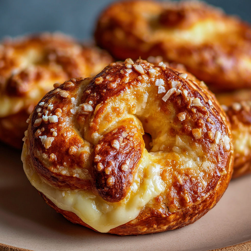 A plate with two pieces of bread with cheese on top.
