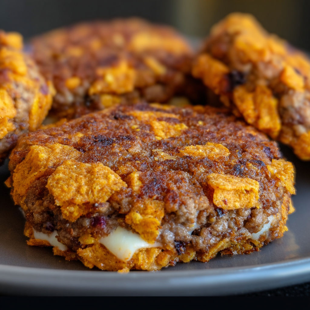 A plate of Doritos burgers.
