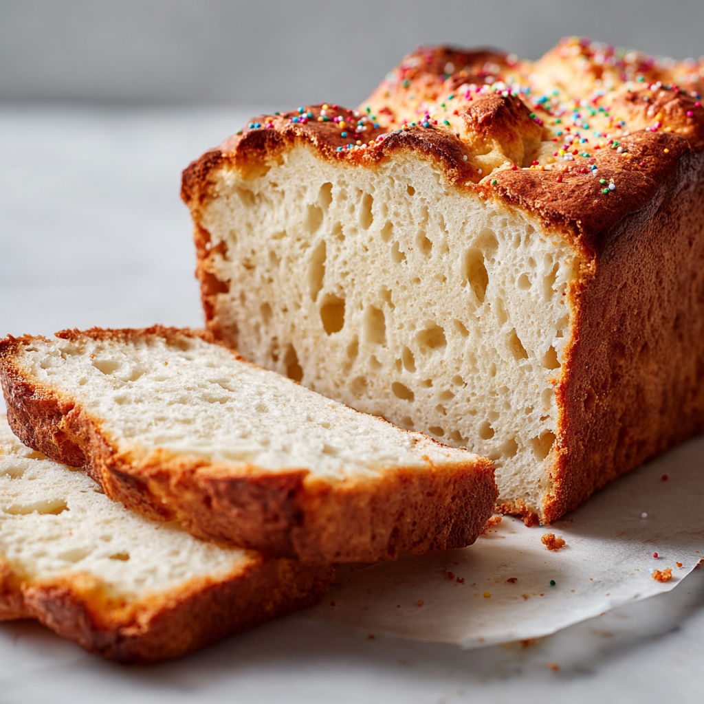 A slice of bread with white and brown crust.