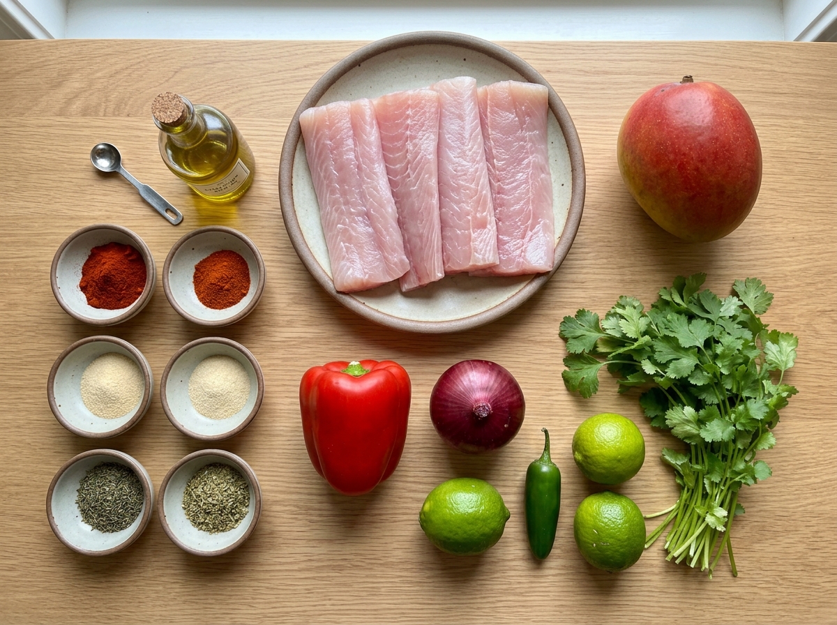 A plate of food with a pepper, lime, and onion.