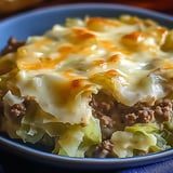 Creamed Cabbage and Ground Beef Casserole