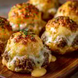 Garlic Parmesan Cheeseburger Bombs.